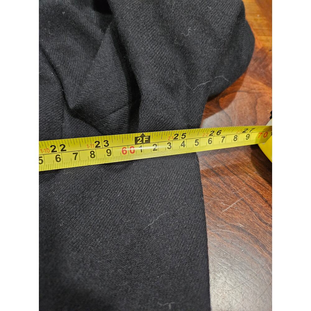 Vintage Giorgio Sant’Angelo Black Wool Blazer Gold Crest Buttons Women’s 22 - Picture 7 of 8